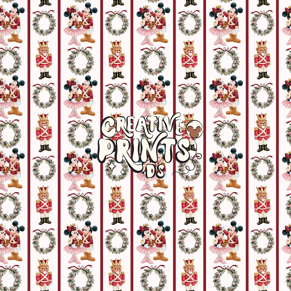 Cozy Classic Mouse & Friends Seamless Pattern