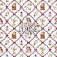 Enchanted Princess Christmas Seamless Pattern Files - Garland Harlequin