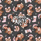Native Princess Christmas Seamless Pattern – Dark Charcoal