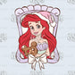 Framed Mermaid Princess & Gingerbread Cookie PNG