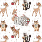 Winter Woodland Friends Seamless Pattern Files