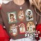 Framed Woodland Friends Christmas PNG
