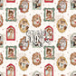 Framed Woodland Friends Seamless Pattern