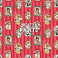 Framed Woodland Friends Seamless Pattern Files - Stripes Version