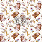 Enchanted Princess Christmas Seamless Pattern Files - Stripes Version