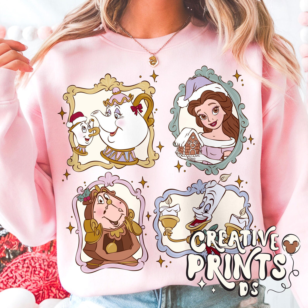 Framed Princess Christmas PNGs