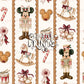 Vintage Christmas Nutcracker Seamless Pattern - Brown