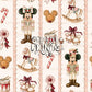 Vintage Christmas Nutcracker Seamless Pattern - Neutral Pink