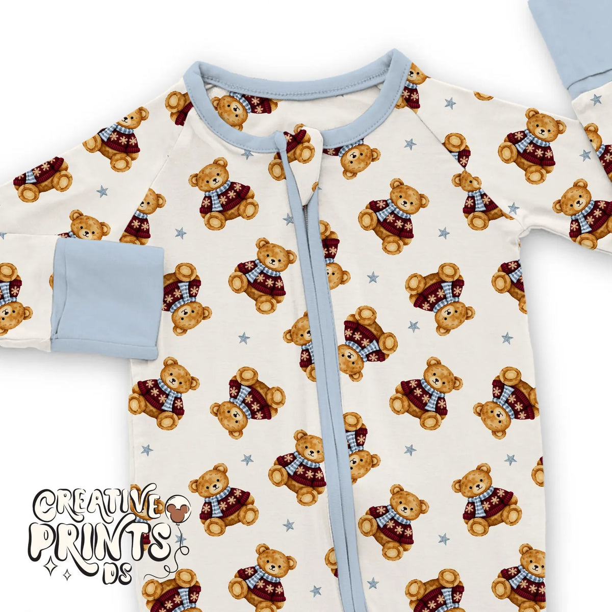 Christmas Teddy Bear Seamless Pattern