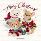 The Little Christmas Pups PNG - Merry Christmas