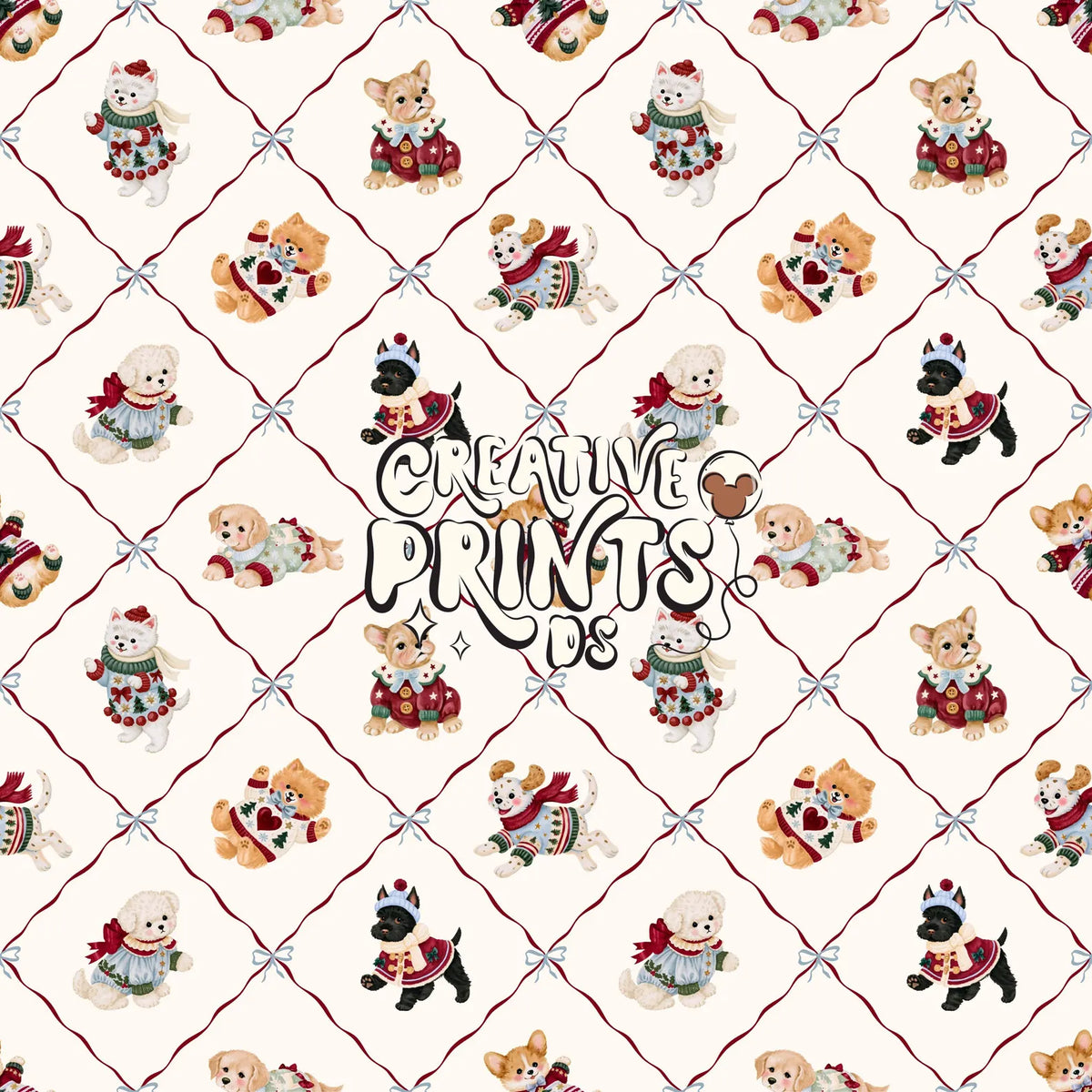 The Little Christmas Pups Seamless File - Harlequin