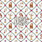 Enchanted Princess Christmas Seamless Pattern Files - Garland Harlequin